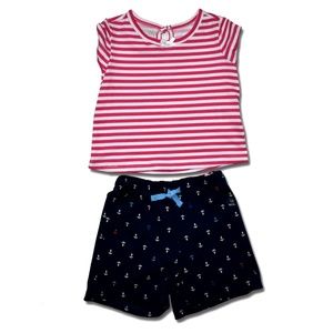 Toughskins & Infant Girls Blouse & Shorts